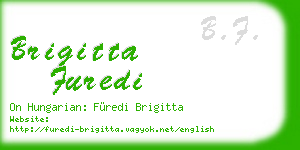 brigitta furedi business card